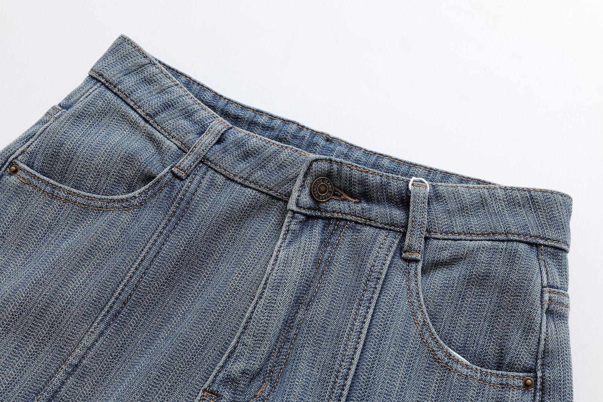 Warm striped straight leg slim fit pants for women's jeans