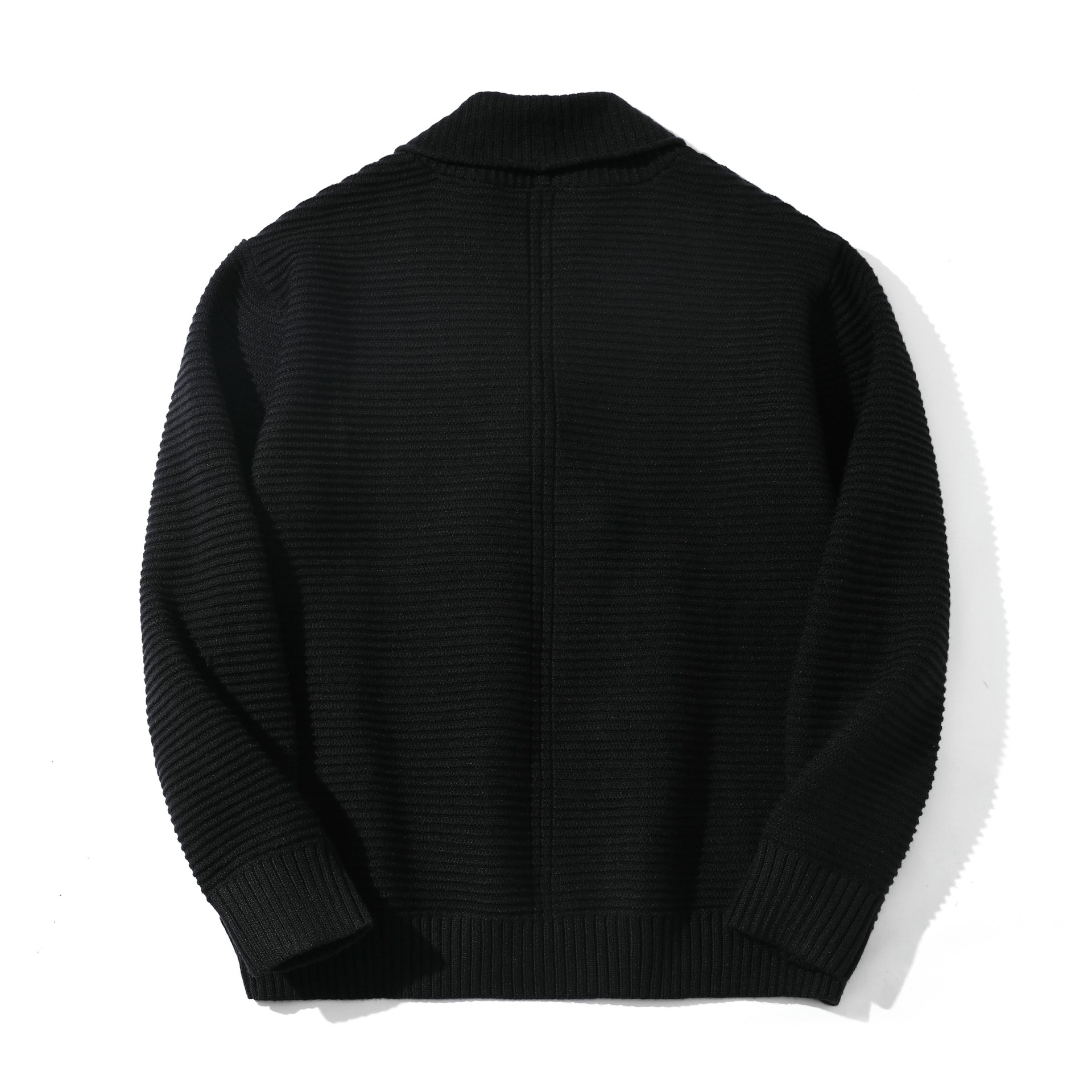 Japanese Workwear Nylon Jacquard Long Sleeve Oversized Cardigan