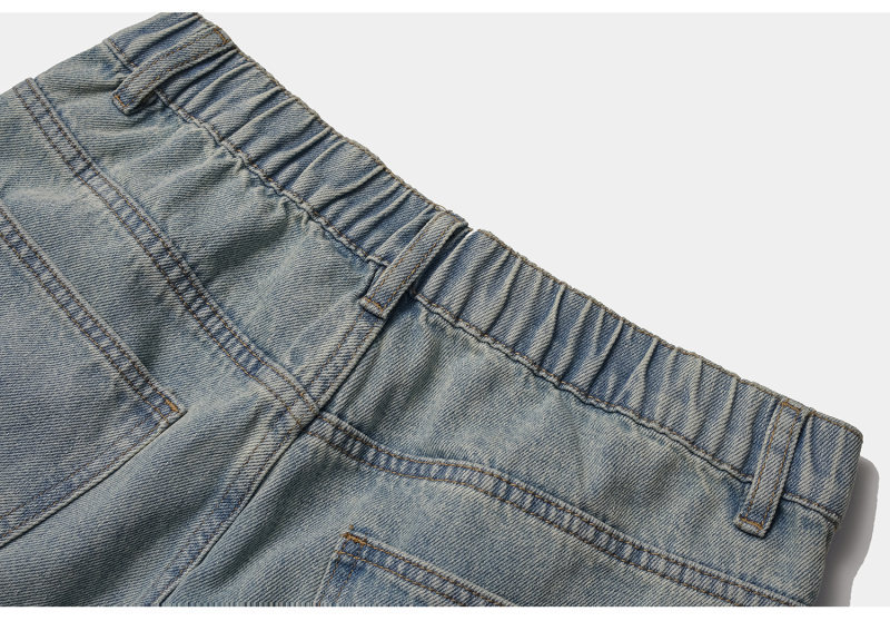Relaxed Straight Leg Wide Leg Jeans Men Casual Pants