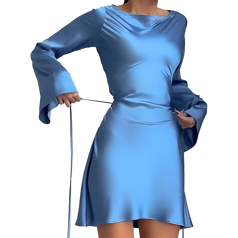 High-Rise Polyester Body-Hugging Mini Skirt