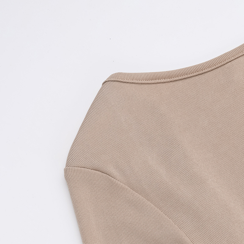 High Waist Round Neck Full Sleeve Maxi Dress
