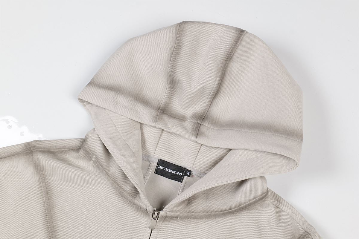 Retro Geometric Cotton Loose Fit Hoodie