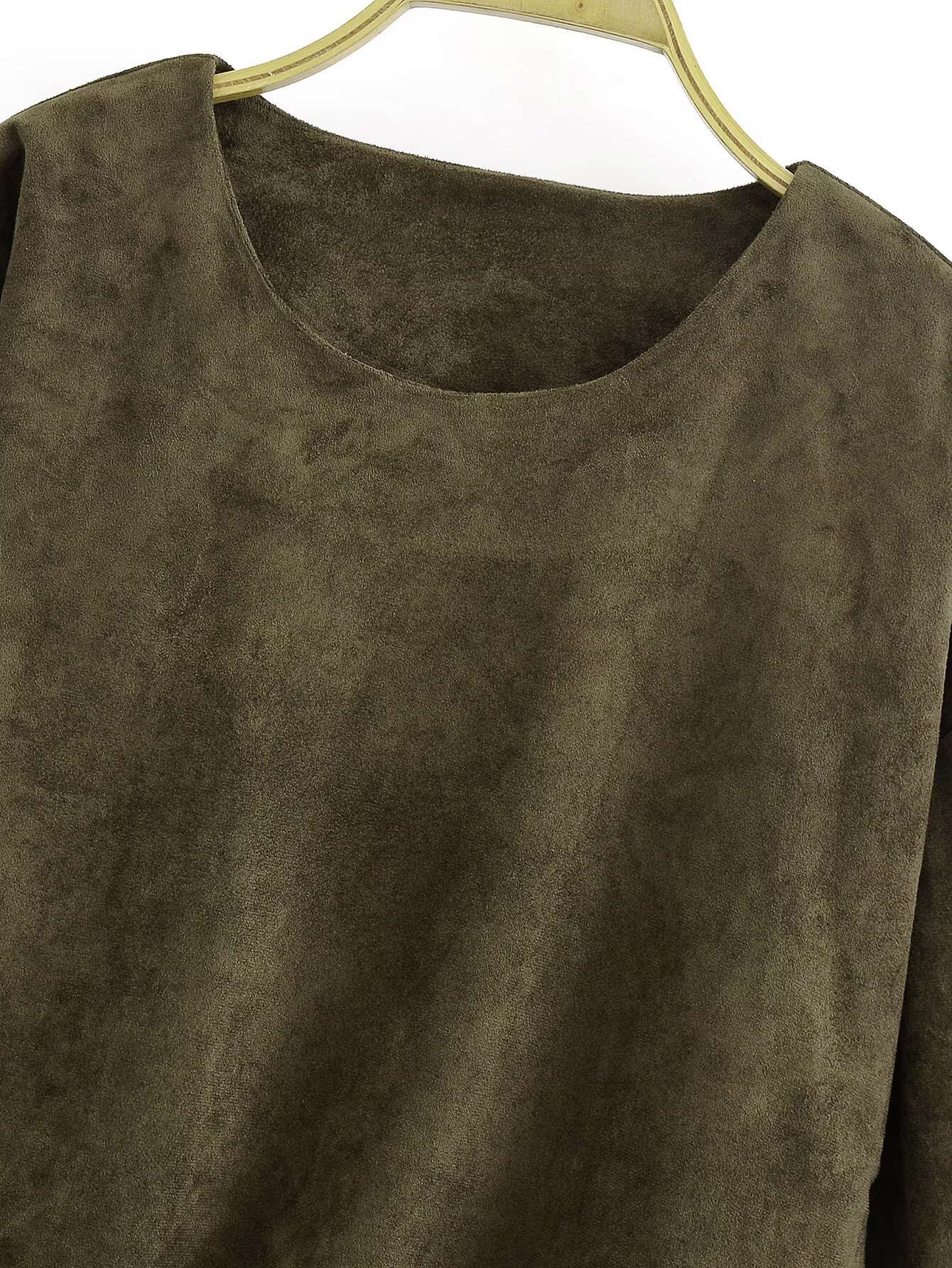 Velvet Ruched Full Sleeve Top