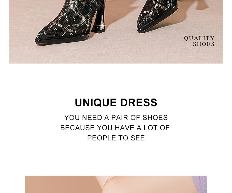 Brand Women's Ankle Booots Autumn Winter Shoes Genuine Leather Sexy High Heels Pointed Toe Gold Silver Dress Party Shoes