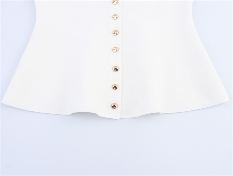 British Sleeveless Plain Regular Fit Sweater