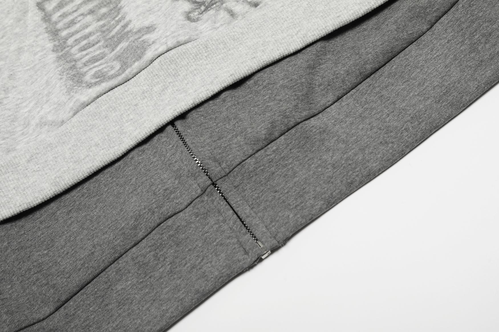 Cropped Long Sleeve Hoodies with Typography
