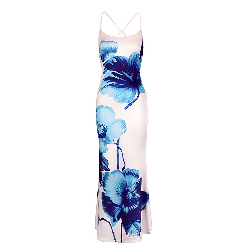Botanical Pattern Tube Dress
