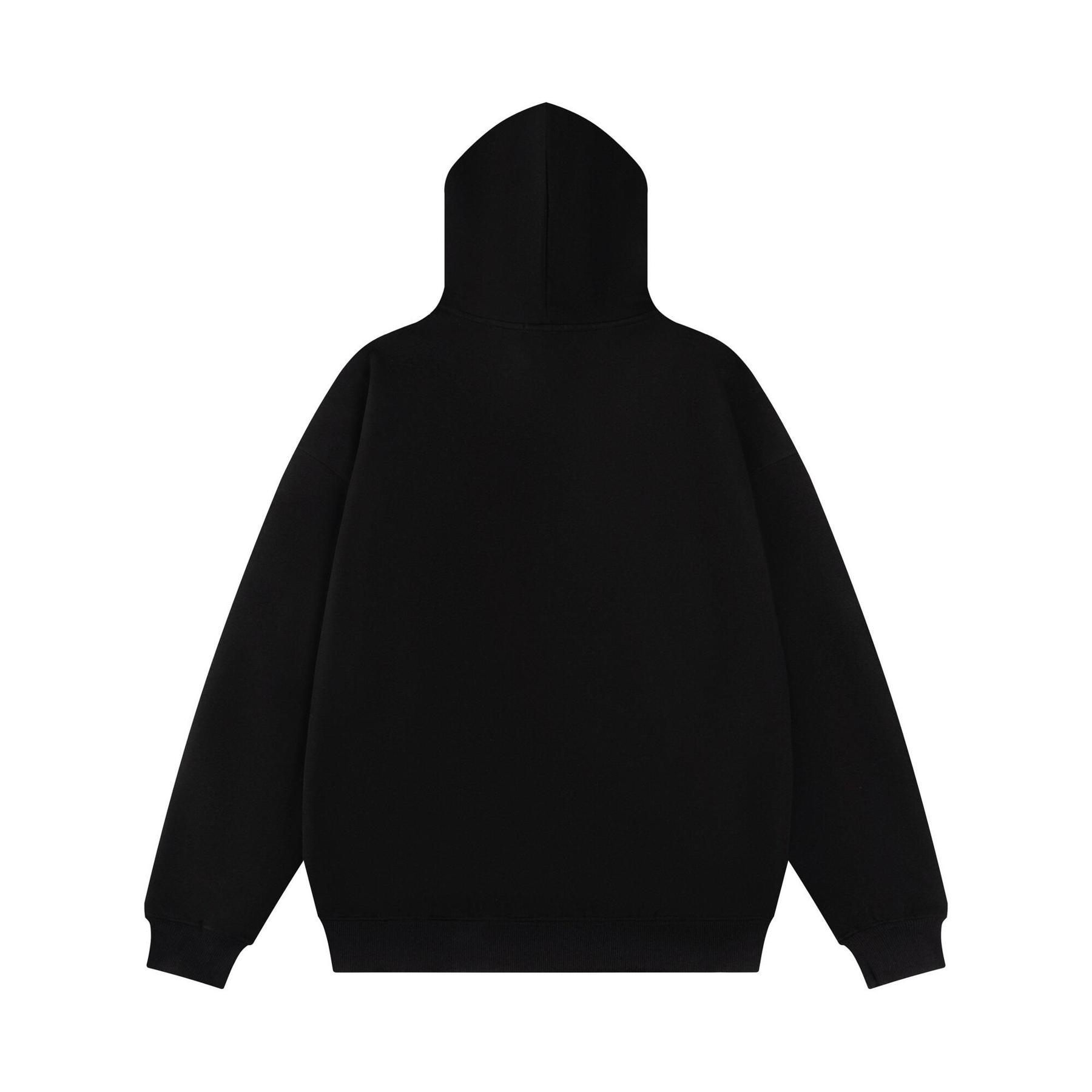 Milk Silk Dangling Beads Graphic Hoodie