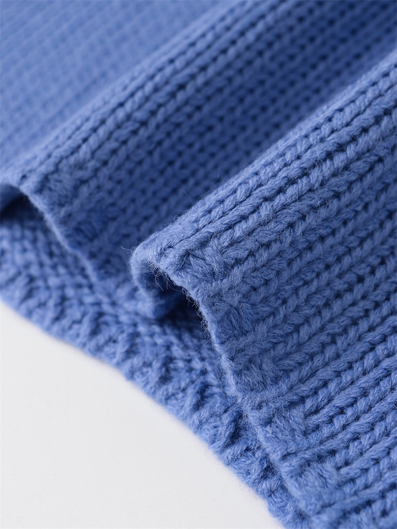 Women Plain Crew Pullover Knitwear