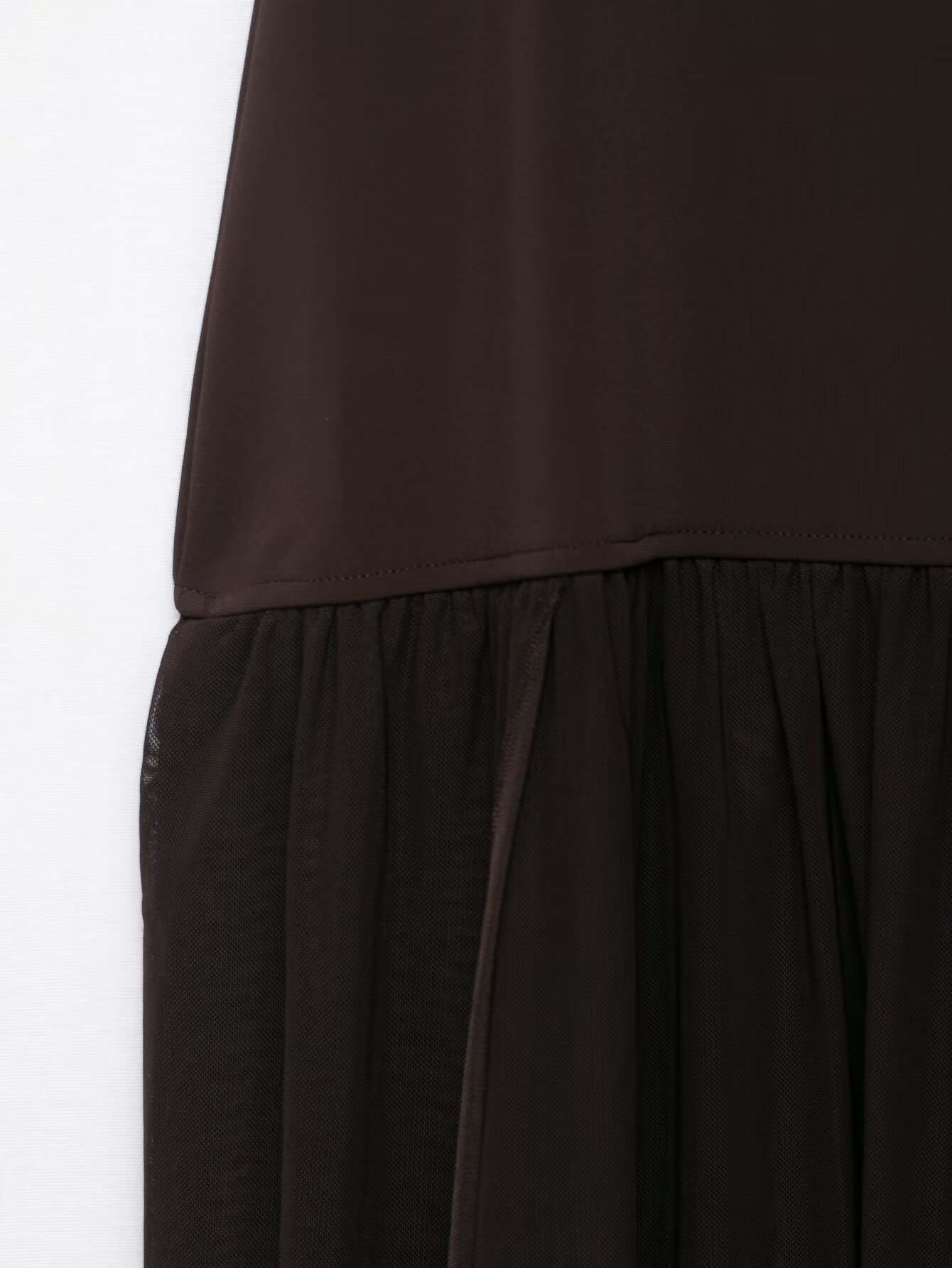 Long Sleeveless Cutout Ruched Spliced Dress