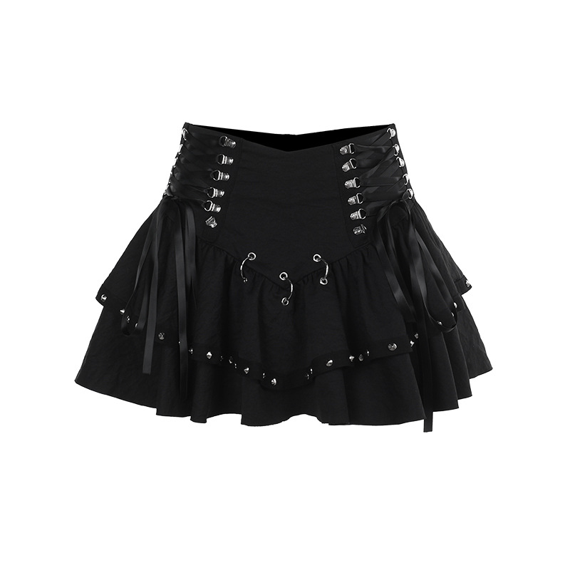 Fitted Shiny Edgy Skirt