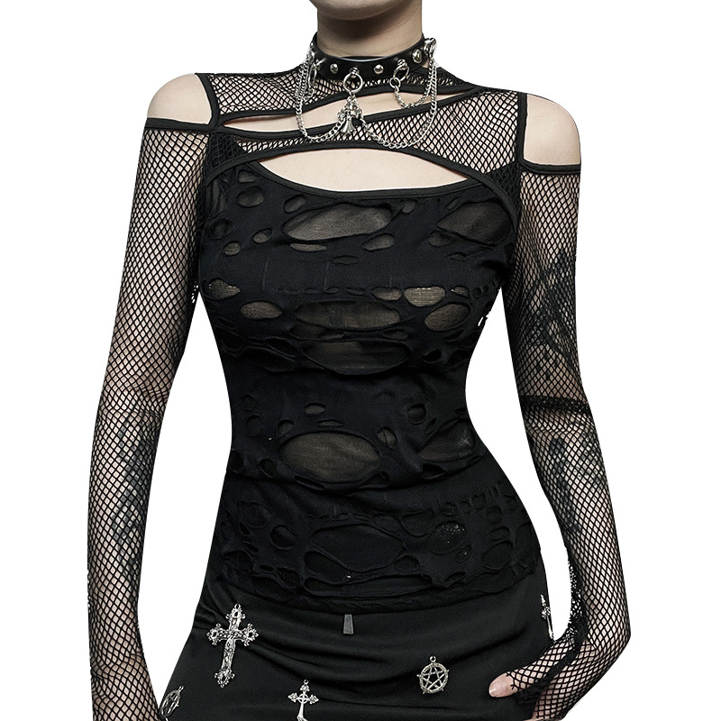Private Ladies Scarf Collar Full Sleeve Solid Top