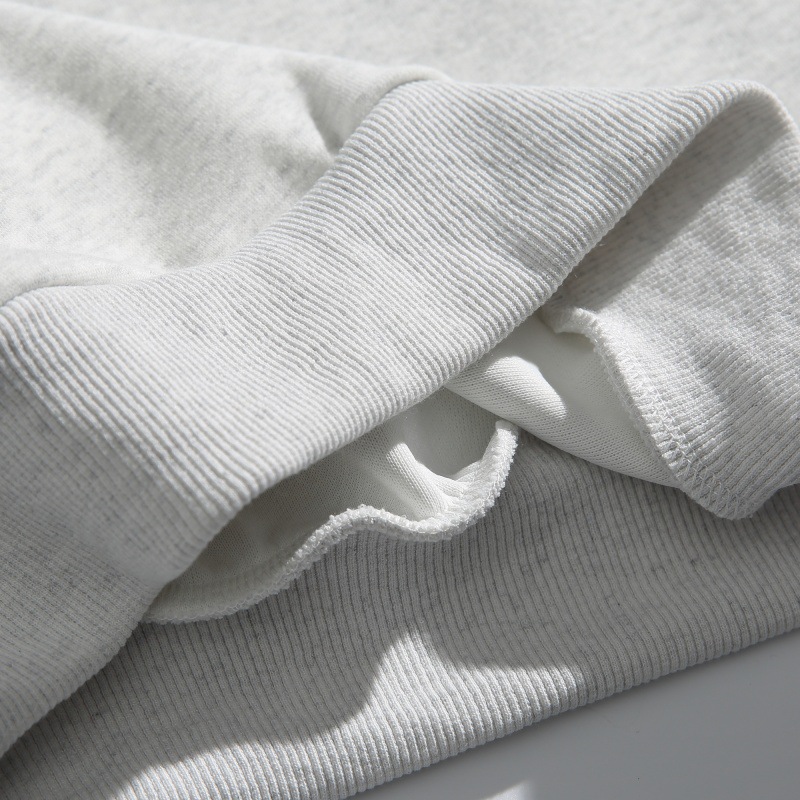 Oversized Cotton Twin Band Mock Neck Hoodie