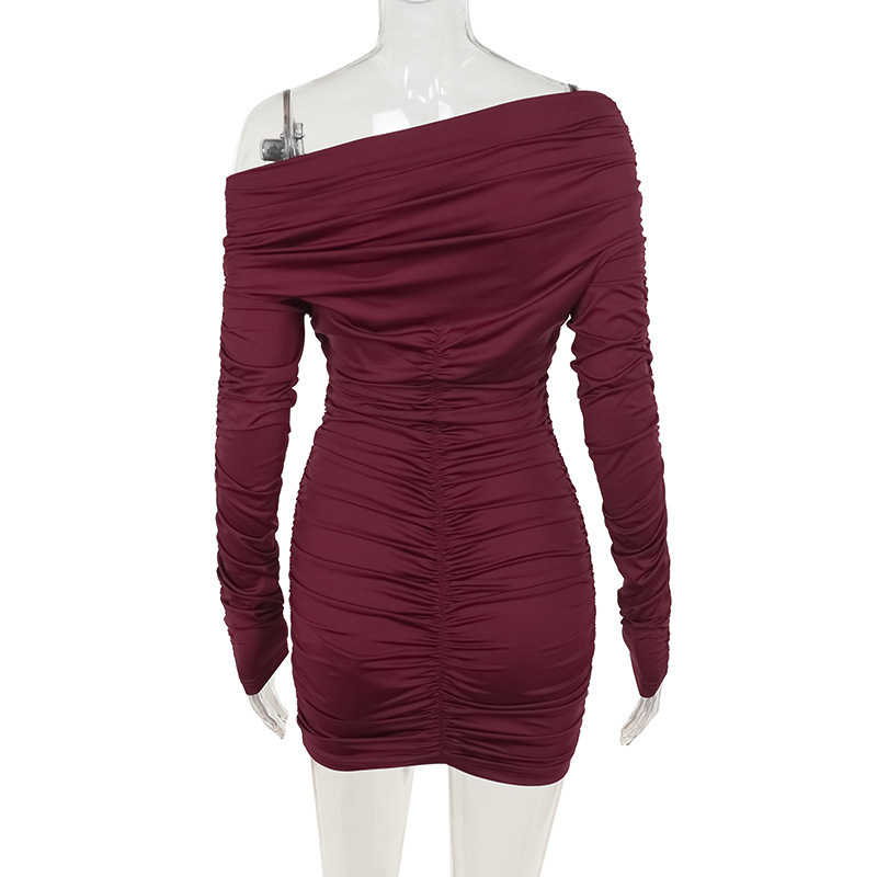 Bodycon Asymmetrical Polyester Skirt