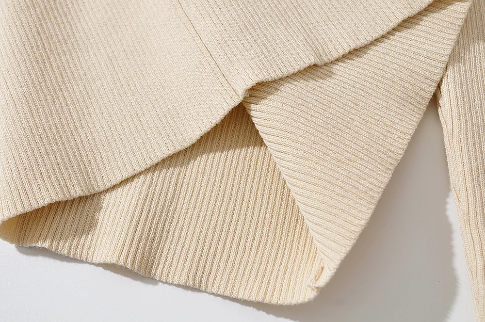 Blush Spandex Upper Arm Cutout Wrap Sweater