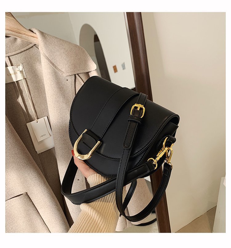 Mirco Creative Small Shoulder handbag Microfiber Synthetic Leather Saddle Bags Versatile Luxury Designer Crossbody Bag for Women