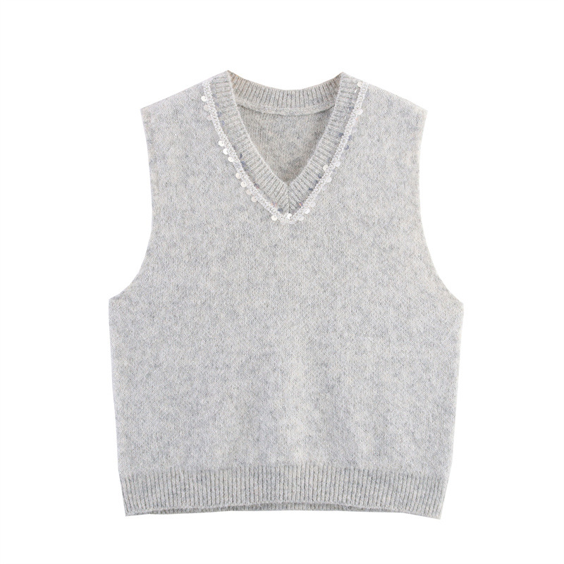 Ladies' Relaxed Cropped Polyester Crew Neck Tank Top