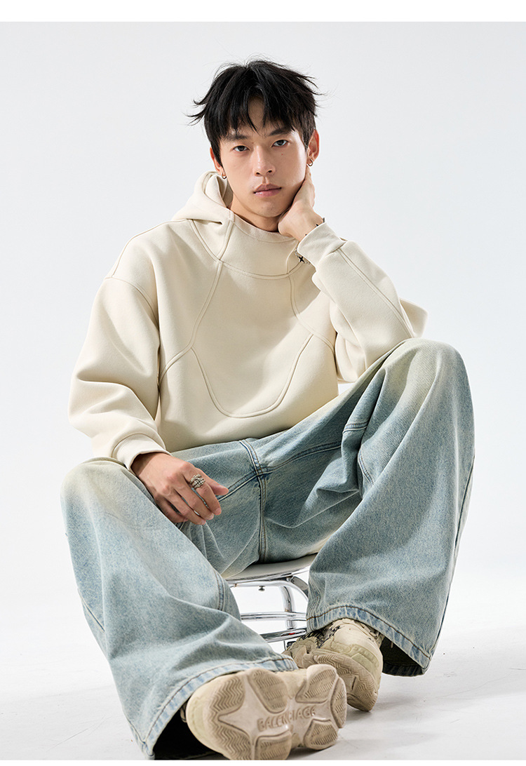 Streetwear Oversized Long Sleeve Cotton Hoodie