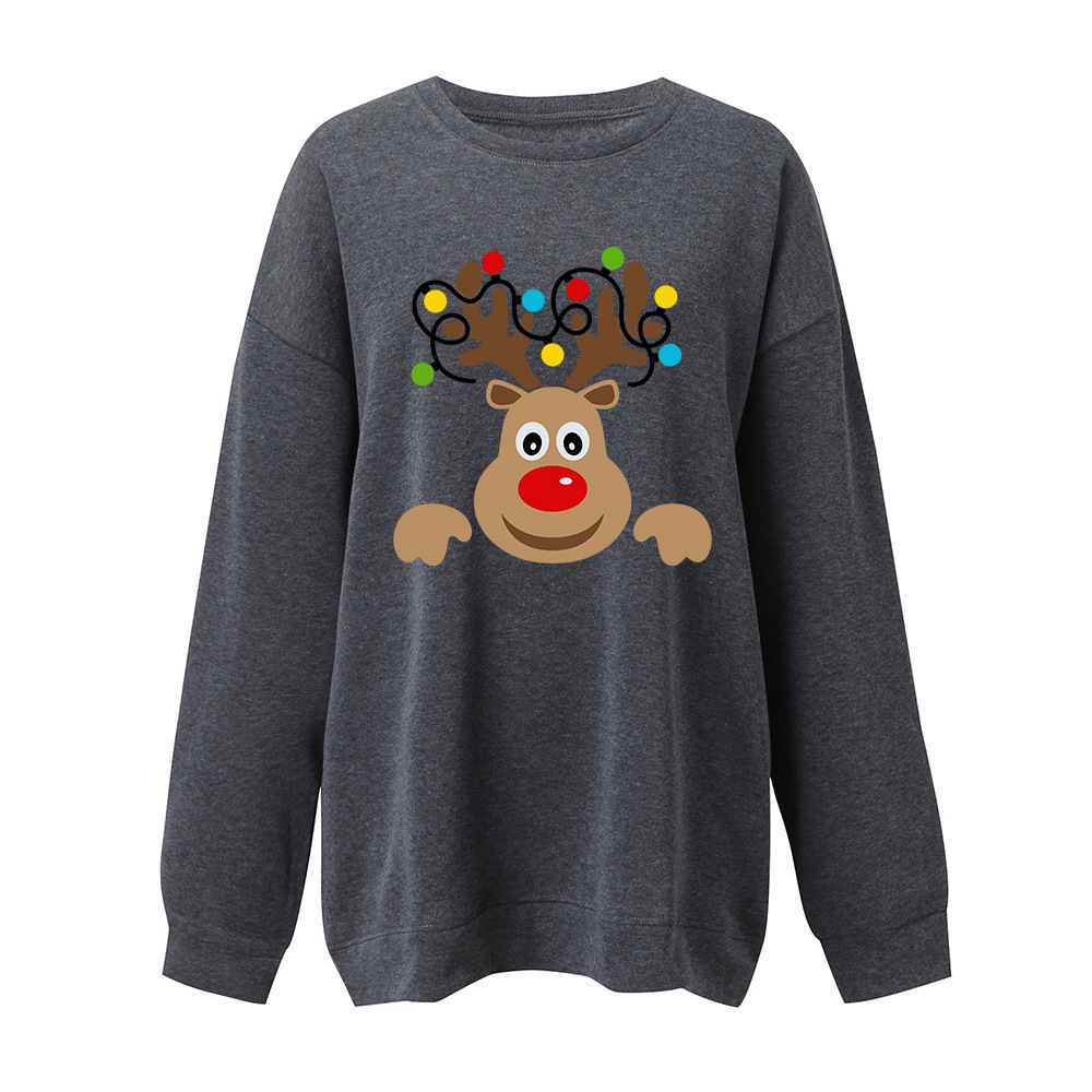 Winter 3D Deer Oversized Hoodie