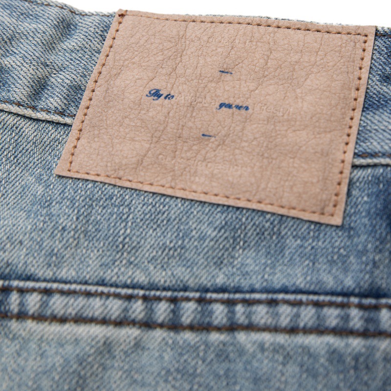Splatter Paint Graffiti Loose Casual Washed Distressed Jeans