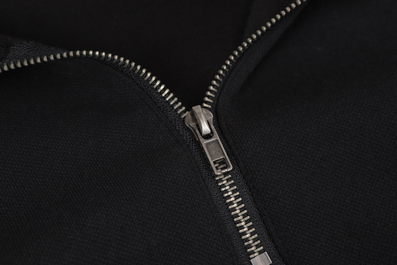 Urban Vintage Graffiti Mosaic Partial Zipper Hoodie