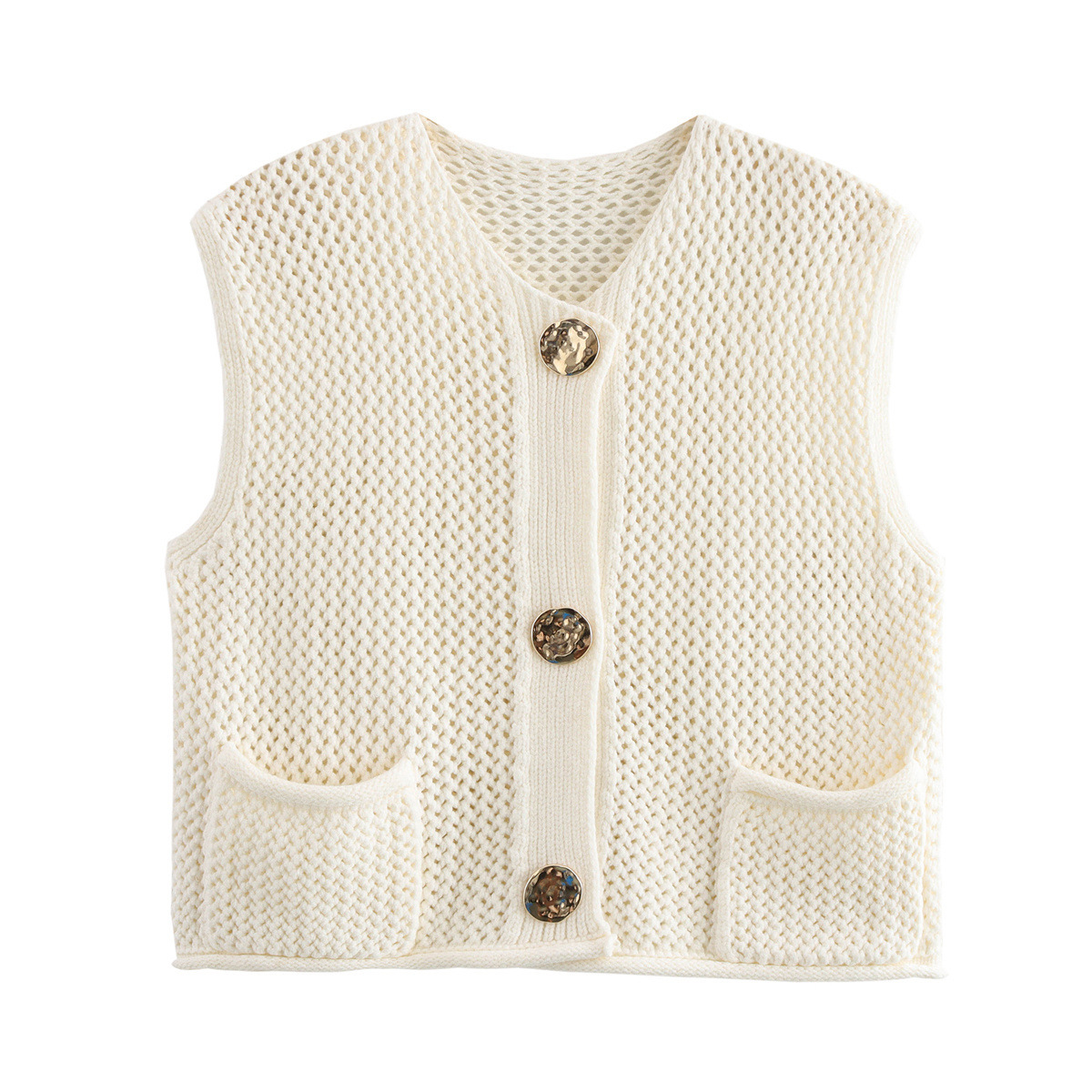 Urban Knit Regular Fit Sleeveless Jacket
