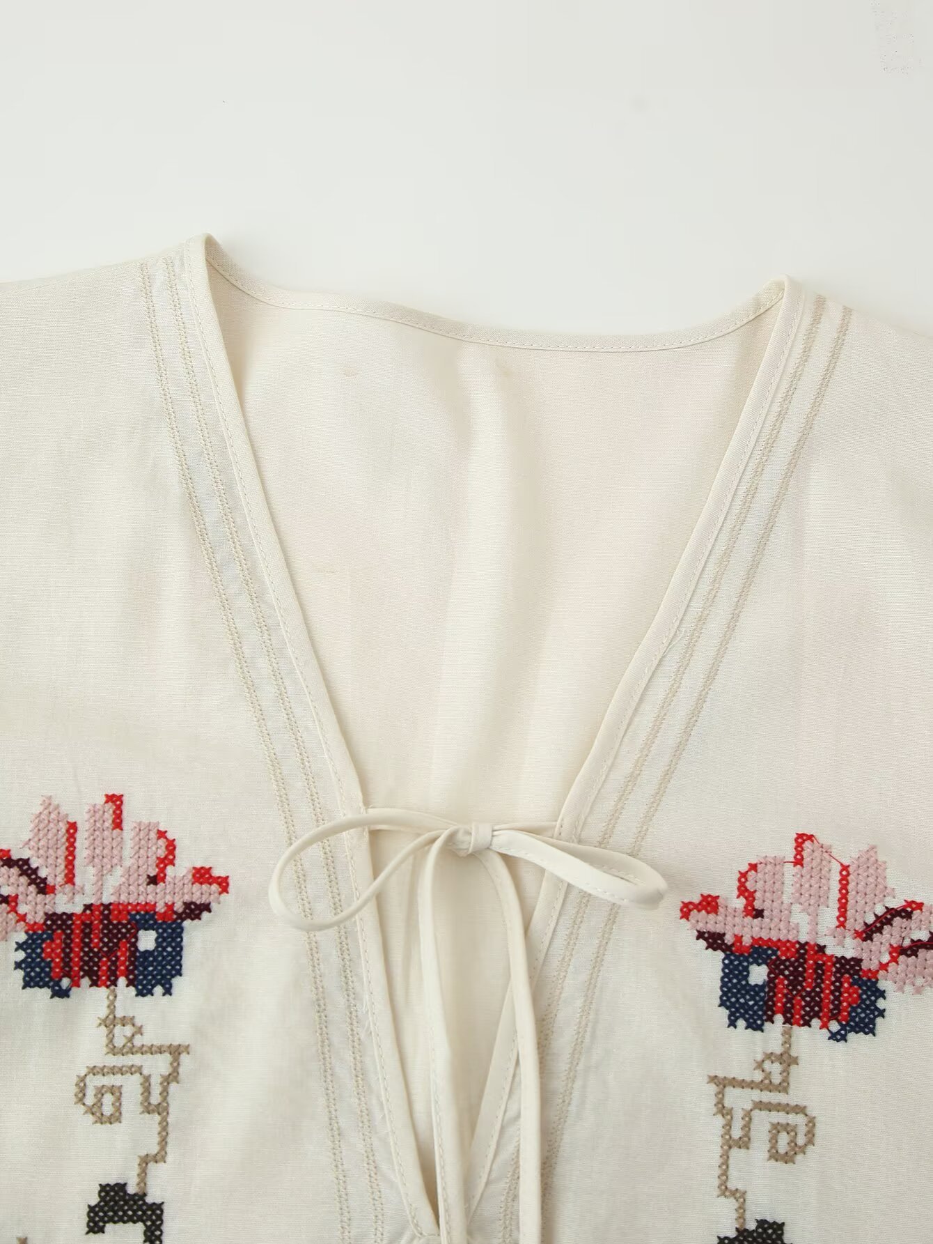 Women's Clothing Floral Embroidery Dress