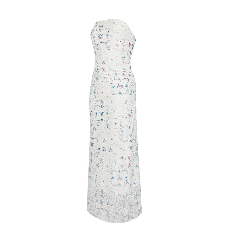Spotted Bandeau Bodycon Dress