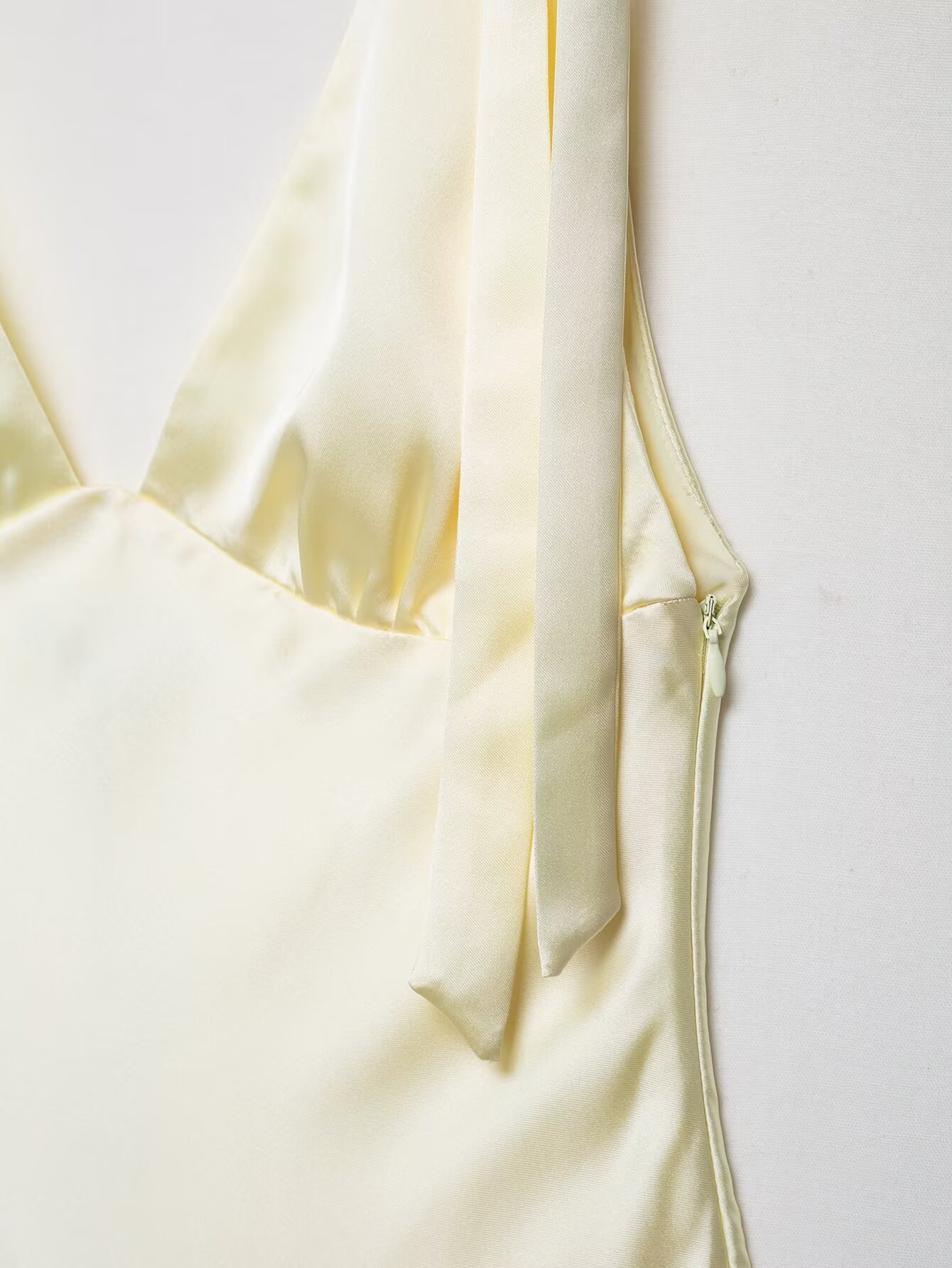 Flowy Bow Detail Mid-Calf Dress