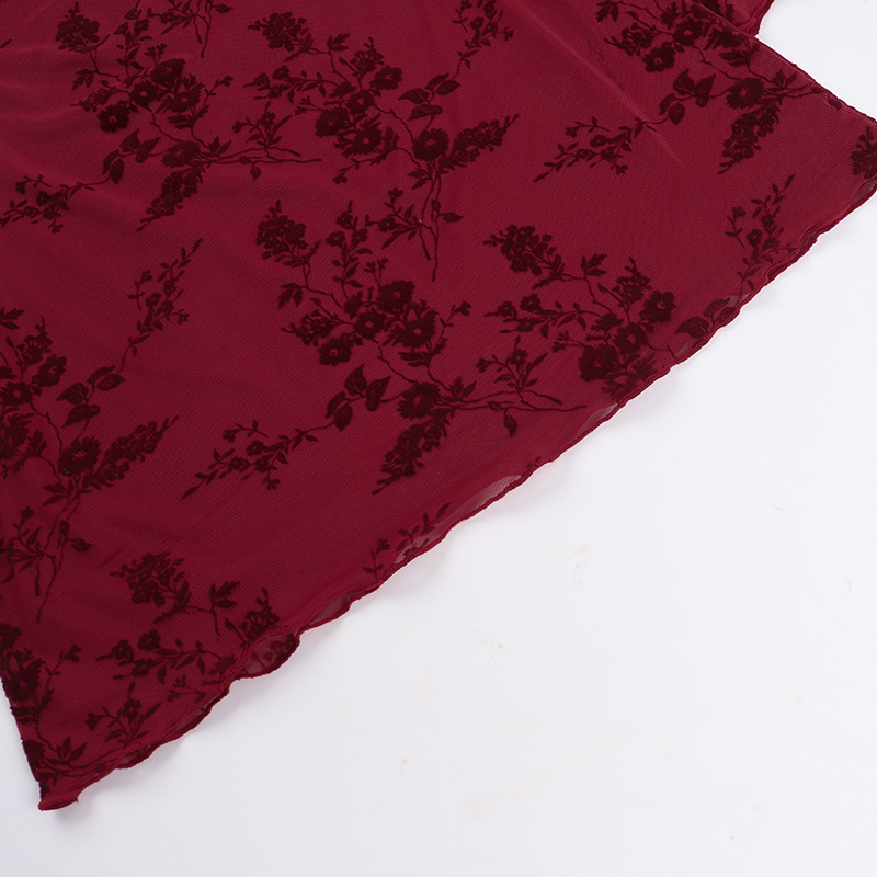 Bodycon Mini Skirt with Allover Print