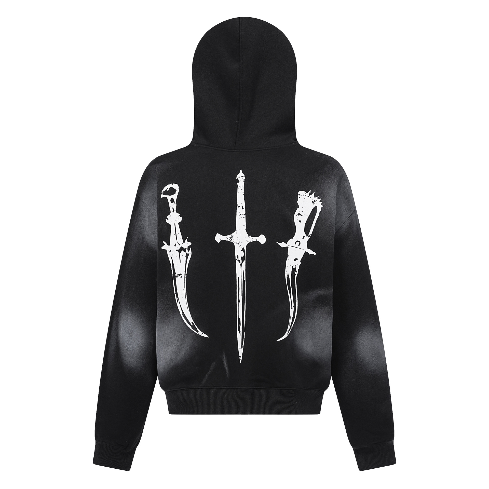 American Retro Cotton Distressed Hoodie