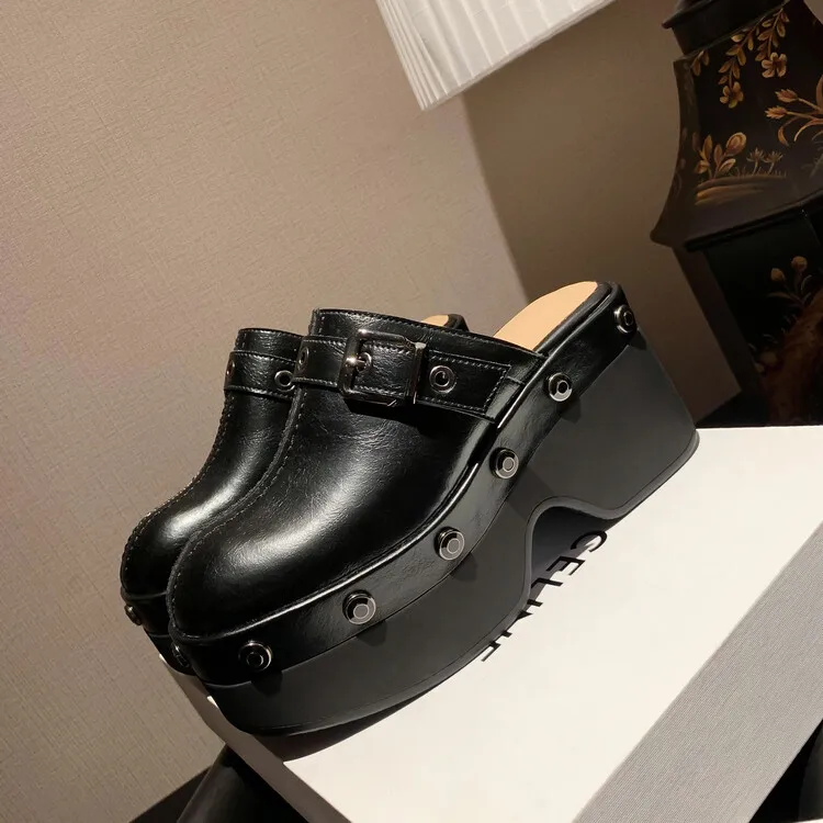 Ladies Embellished Chunky Sole Sandals
