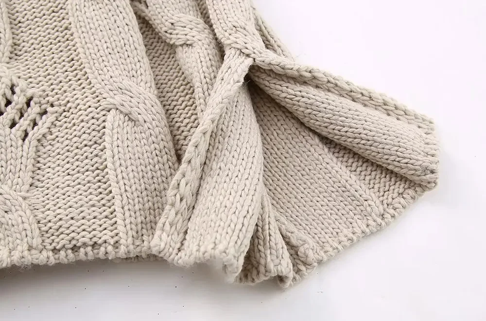 Ladies Retro Ribbed Turtleneck Polyester Jumper