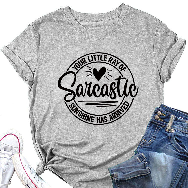 Ladies Geometric V Neck T-shirt