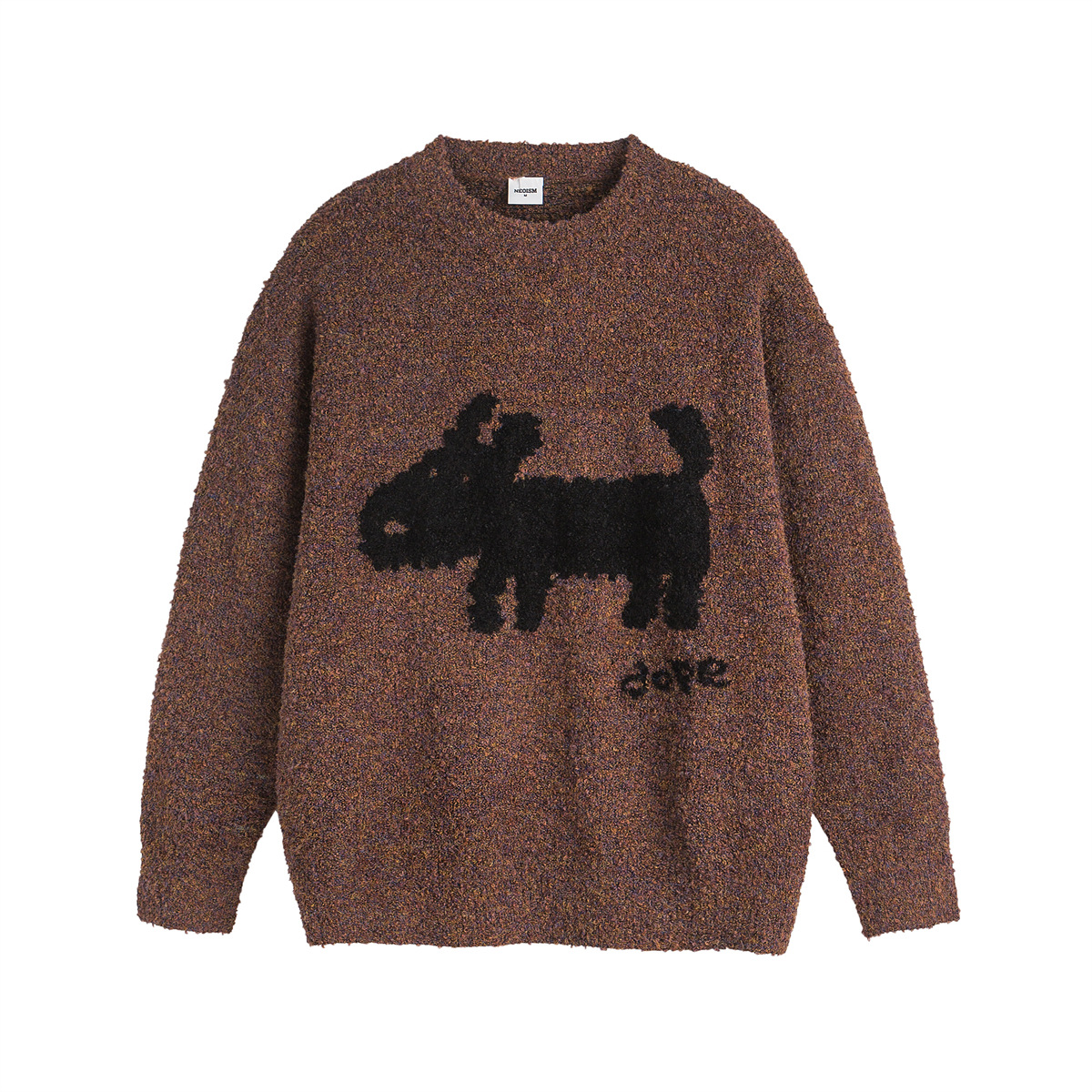 Unisex Oversized Japanese Workwear Puppy Sweater