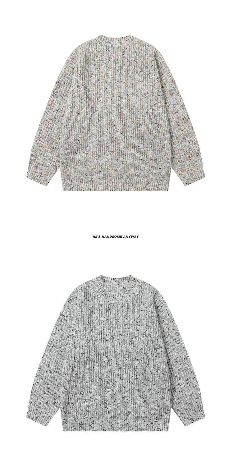 Japanese Workwear Two-Tone Oversized Sweater