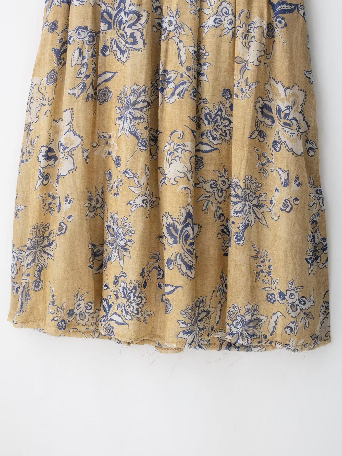 Ladies Vintage Patterned Utility Knee Length Skirt