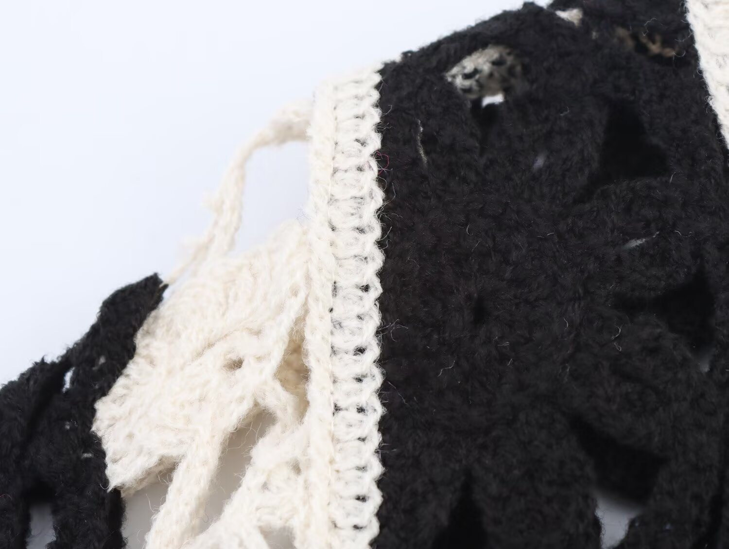 Polyester Long Bell Crew Sweater