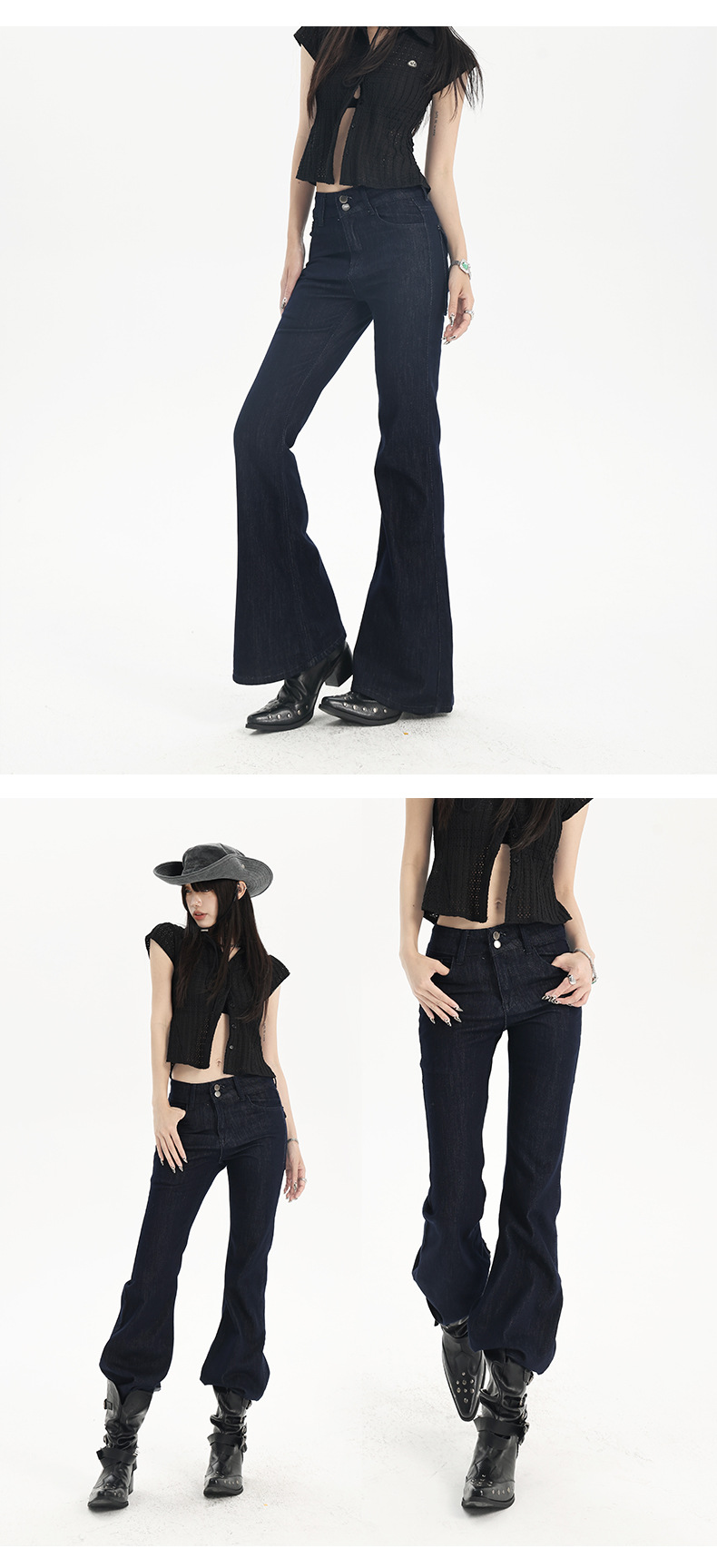 Women's Slimming Denim Pants Low Waist Casual Versatile Original Denim Trousers