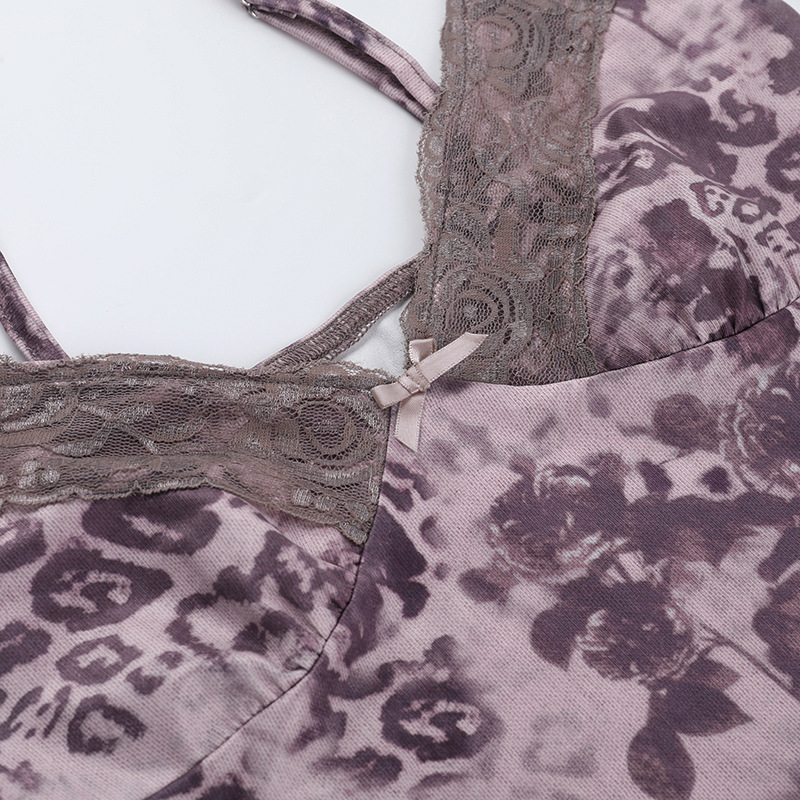 Sleek Polyester Openwork Cami