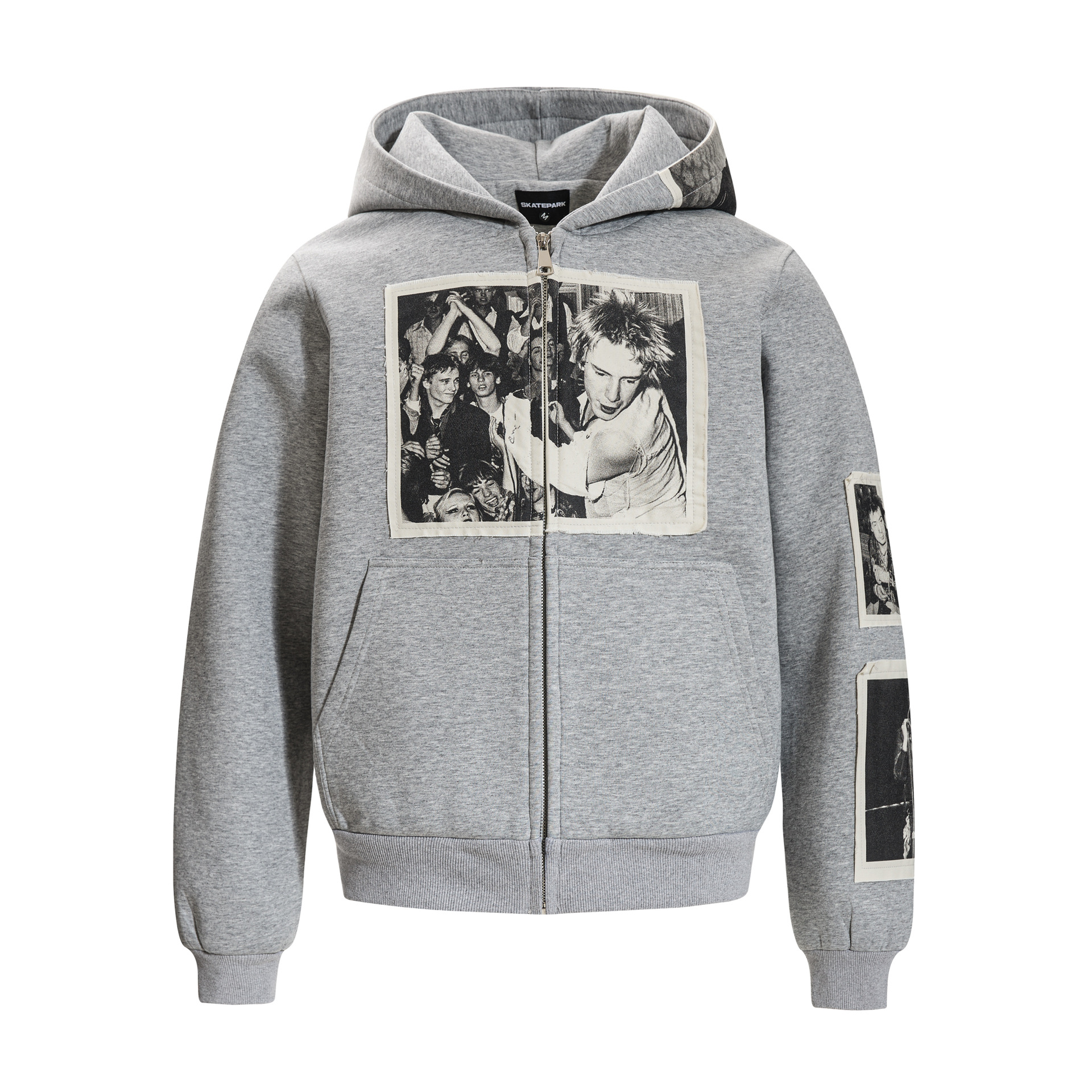 Man's American Retro Cotton Front Zip Sweatshirt