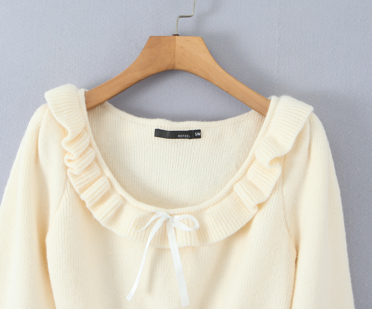 Business Long Sleeve Knot Detail Sweater