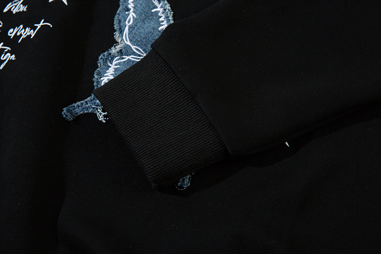 Hip Hop Oversized Cotton Letter Print Hoodie