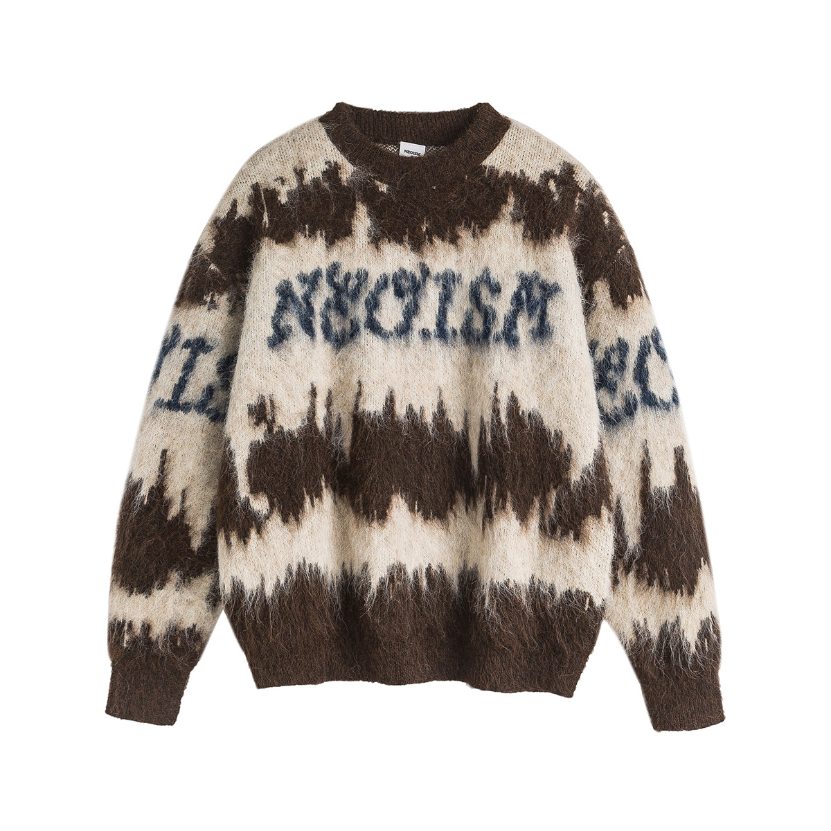 Oversized Japanese Workwear Color Block Pullover