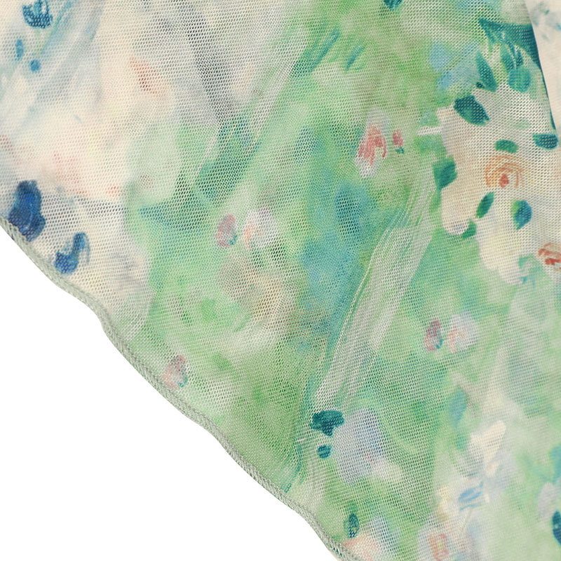 Polyester Patterned Mid-Rise Skirt