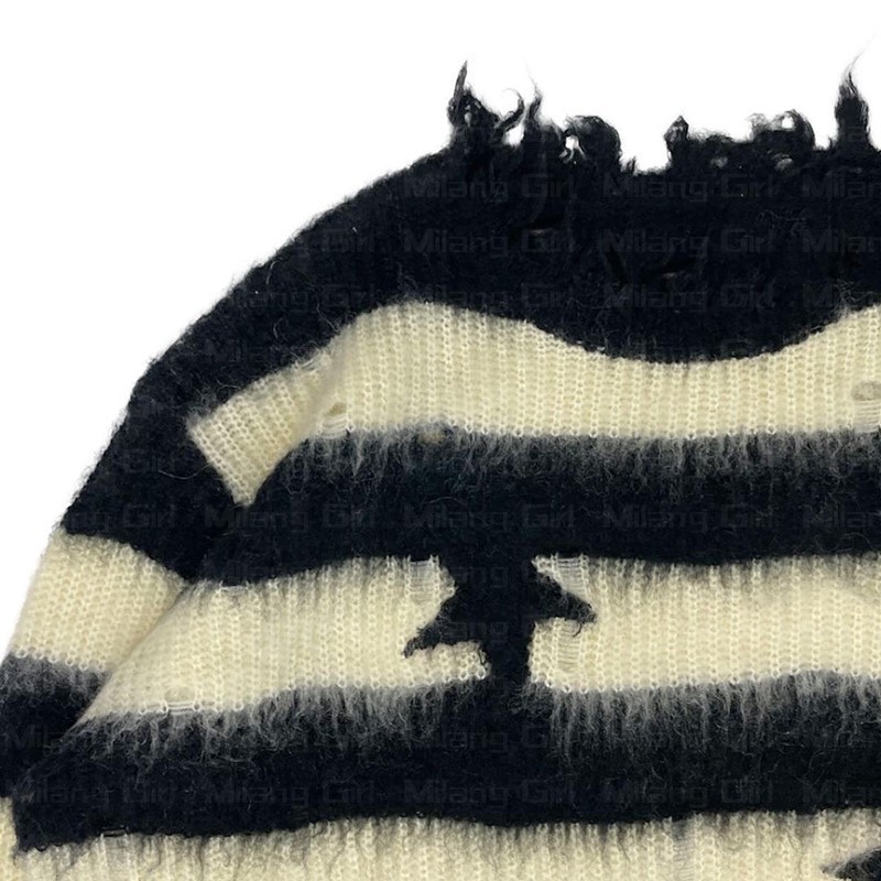 Oversized Viscose Space Print Sweater