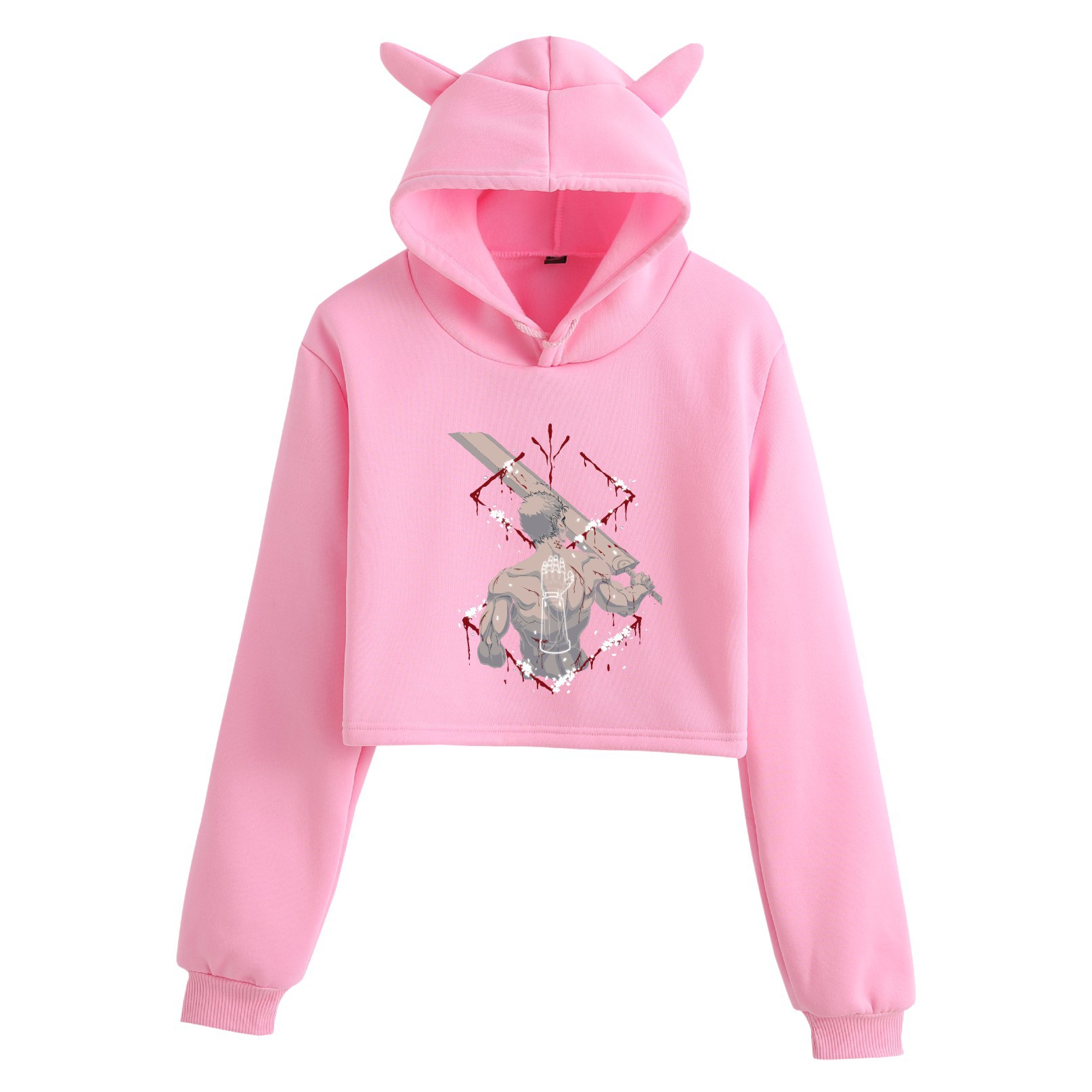 Cute Ladies Short Hoodie