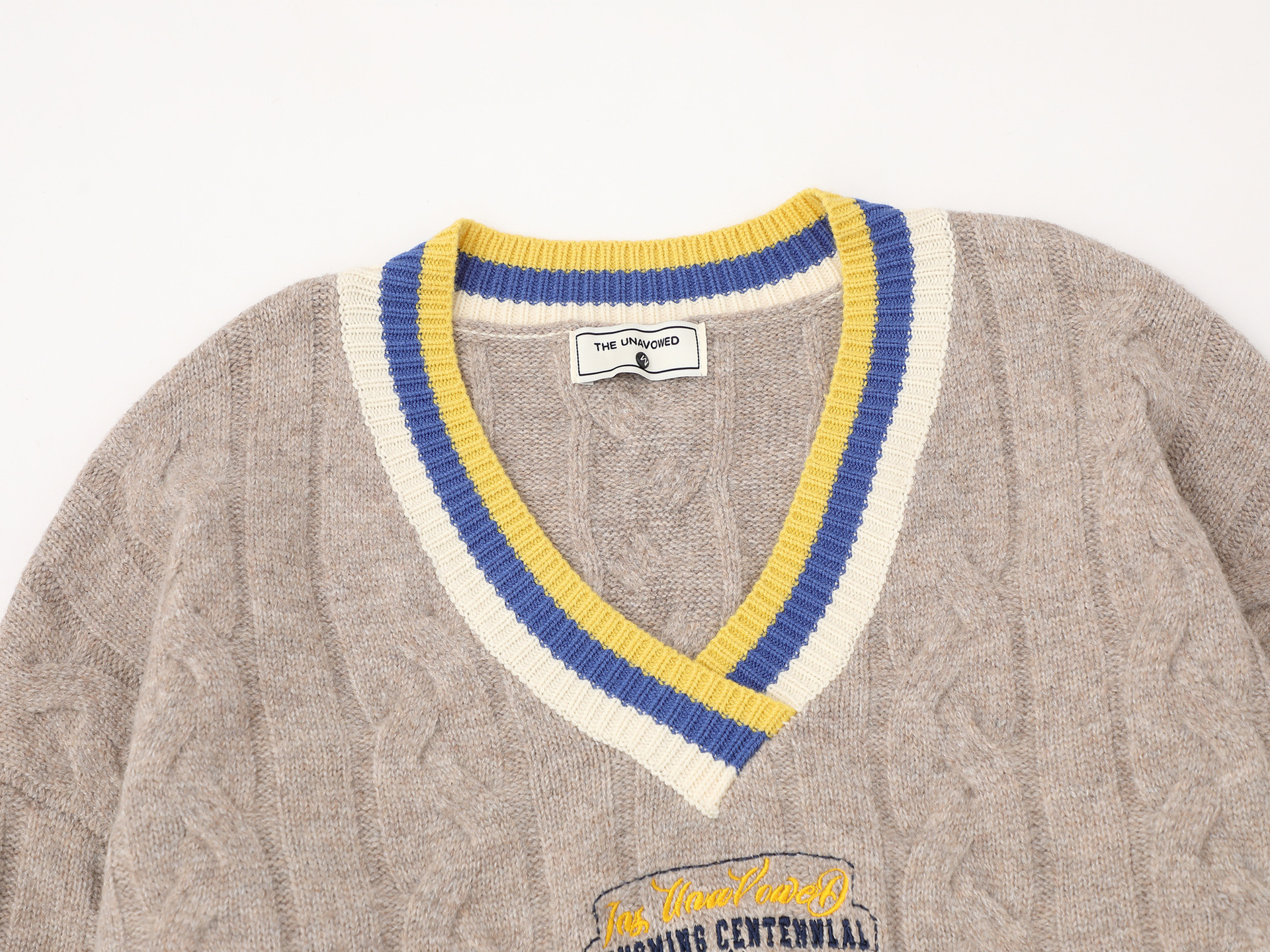 Retro Hooded Plunge Sweater
