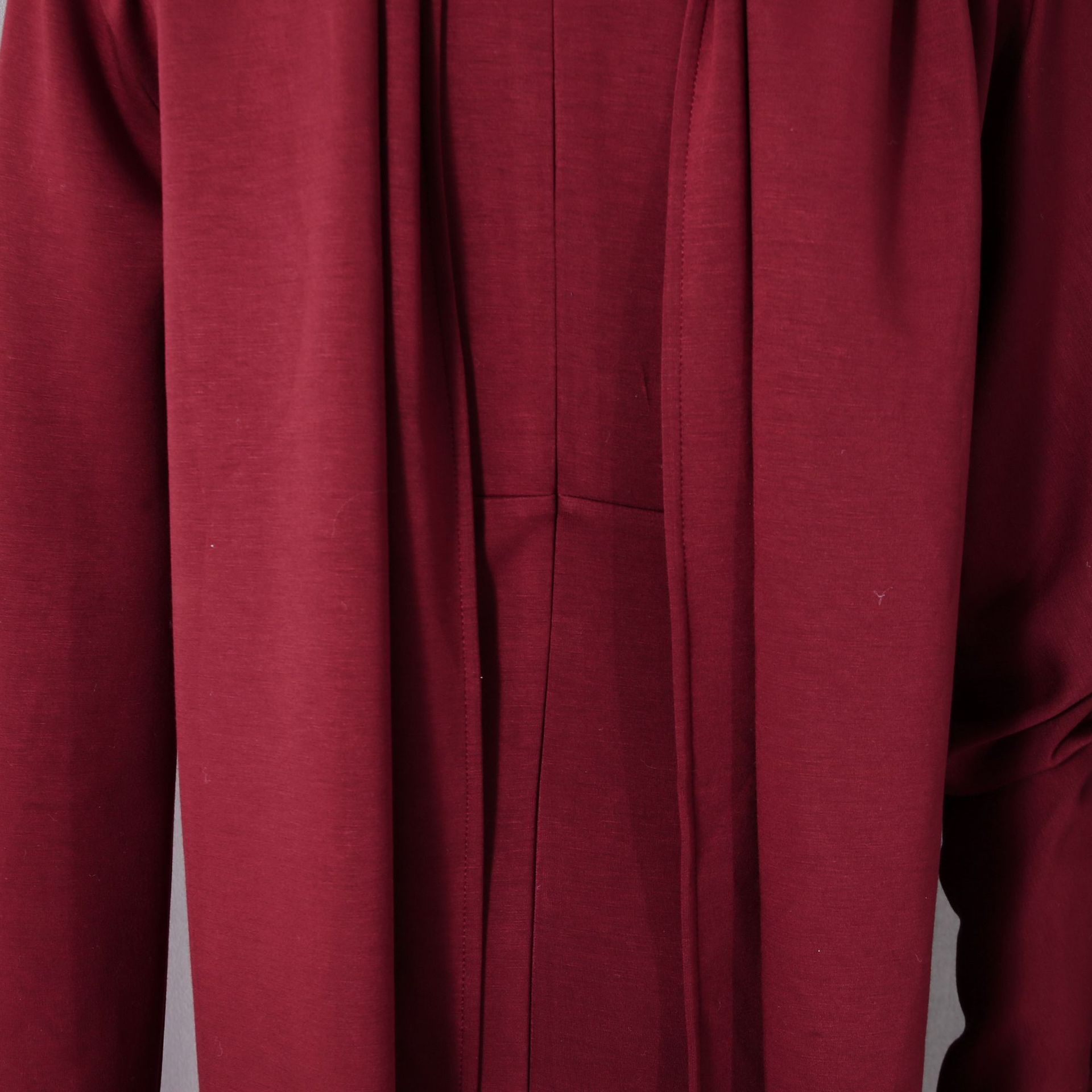 Tailored Polyester Maxi Dress with Ruched Bodice