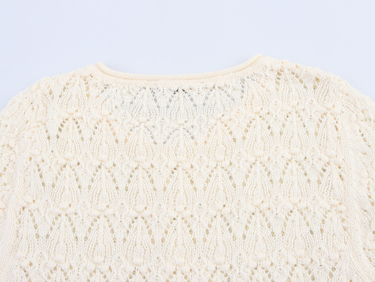 Contemporary Three-Quarter Sleeve Solid Button-Front Blouse